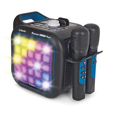 Imagen de Karaoke light party Duo Disco edition.Con conexión y altavoz bluetooth, dos microfonos, 5 modos de juego y control de volumen. 35x20x27,9 cm