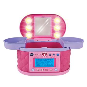 Imagen de Maletín secreto de maquillaje KidiSecrets con pantalla LCD multifunción y codigo secreto digital. Radio intergrada. 35x18x30 cm