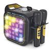 Imagen de Karaoke light party Duo Golden edition. Con conexión y altavoz bluetooth, dos microfonos, 5 modos de juego y control de volumen. 35x20x27,9 cm