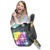 Imagen de Karaoke light party Duo Golden edition. Con conexión y altavoz bluetooth, dos microfonos, 5 modos de juego y control de volumen. 35x20x27,9 cm