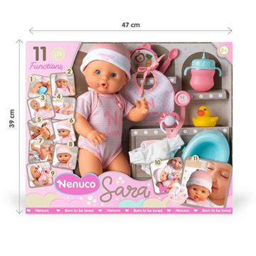 Imagen de Muñeco Nenuco Sara 11 funciones. 35 cm.