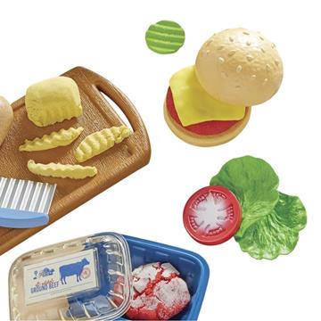 Imagen de Kit De Hamburguesas  De Creative Chefs Cheeseburger And Fries Kit. Incluye 22 accesorios.