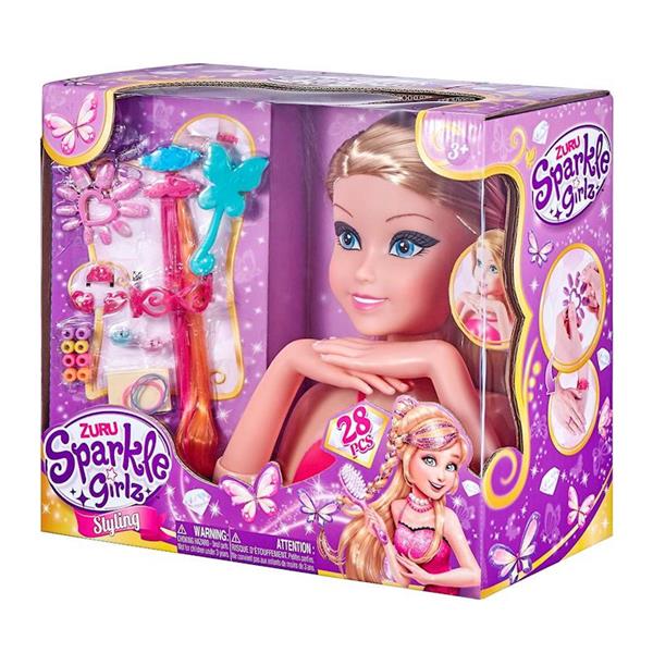 Imagen de Busto Sparkle Girlz diseña tus uñas, incluye accesorios, 25cm