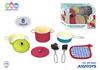Imagen de Menaje de cocina metal en colores y accesorios, 8 piezas