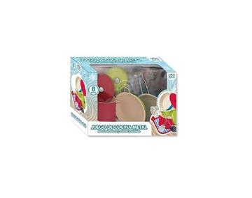 Imagen de Menaje de cocina metal en colores y accesorios, 8 piezas