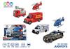 Imagen de Vehículos Policía o Bomberos en pack 3 ud., escala 1:20, con luces y sonidos, 20'50x34'30x20'50cm - Modelos surtidos
