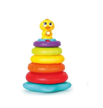 Imagen de Pirámide Pato con aros encajables, luces y sonidos 14'3x22x13'5cm