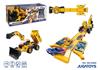 Imagen de Excavadora convertible en pista 2 en 1, incluye 2 coches y accesorios, con luces y sonidos 18x15x39cm exacavadora y 78 cm pista