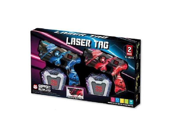Imagen de Pistola láser y chalecos en pack de 2 ud., con luces - Modelos surtidos