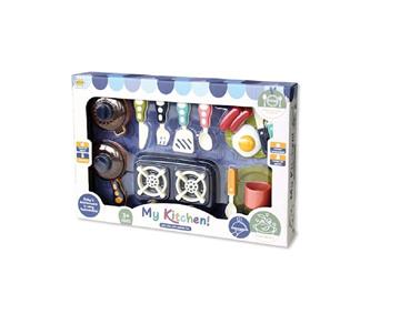 Imagen de Menaje de cocina con plancha u hornillo y accesorios en caja 41x31x9cm - Modelos surtidos