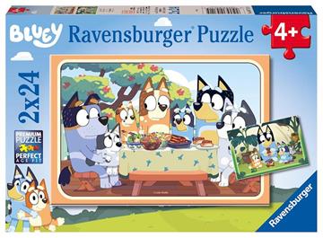 Imagen de Puzzle 2 en 1 de 24 piezas Bluey