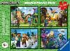 Imagen de Puzzle 4x100 piezas Bumper Pack Minecraft
