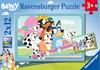 Imagen de Puzzle 2 en 1 de 12 piezas Bluey