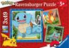 Imagen de Puzzle 3en 1 de 49 piezas Pokemon