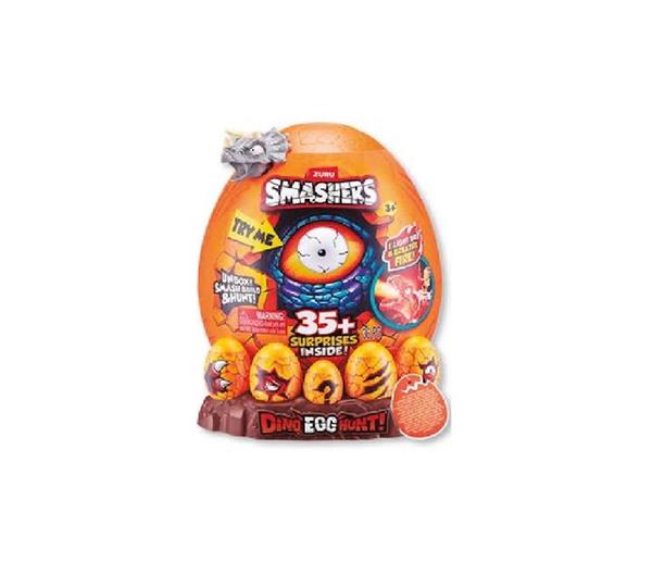 Imagen de Huevo Smashers Dinosaurio con figuras y 35 sorpresas, añade agua para que haga efecto vapor,  luces y sonidos