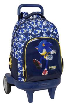 Imagen de Mochila Grande Con Ruedas Compact Evol. Ext. Sonic "City" 33X45X22Cm