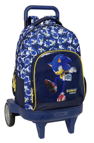 Imagen de Mochila Grande Con Ruedas Compact Evol. Ext. Sonic "City" 33X45X22Cm