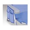 Imagen de Silla playa aluminio multiposicion azul con reposacabezas 25 cm., almohadilla, bolso lateral y reposabrazos gris,  80x65x45cm, 25 cm altura asiento