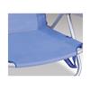 Imagen de Silla playa aluminio multiposicion azul con reposacabezas 25 cm., almohadilla, bolso lateral y reposabrazos gris,  80x65x45cm, 25 cm altura asiento