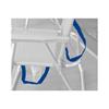 Imagen de Silla playa aluminio multiposicion rayas con reposacabezas 25 cm, con almohadilla, 80x65x45cm, 25 cm altura asiento