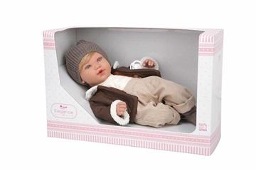 Imagen de Muñeca Elegance 45 Cm Iria Marron C/Mecanismo 14 Sonidos ( Magnetico Y Try Me)