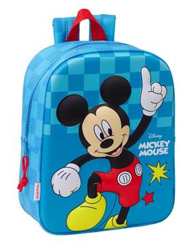 Imagen de Mochila Guarderia 3D Mickey Mouse 3D 22x27x10 Cm