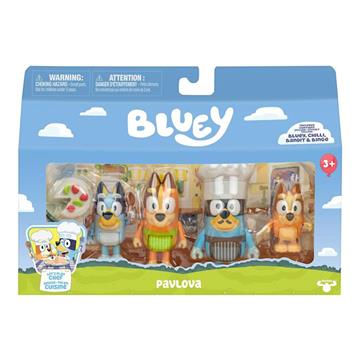 Imagen de Figuras de bluey y su familia.Bluey, Bingo, Bandit y Chill