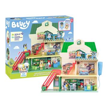 Imagen de Supermercado bluey con escalera mecánica