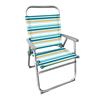 Imagen de Silla playa aluminio fija rayada, con asa para transportar  87x56'50x37 cm