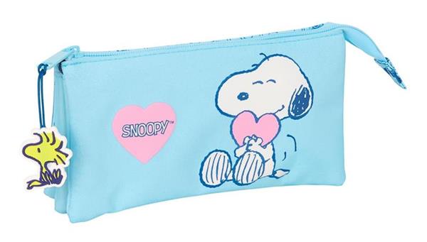 Imagen de Portatodo Triple Snoopy "Love" 22X12X3Cm