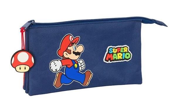Imagen de Portatodo Triple Super Mario "Trick" 22X12X3Cm