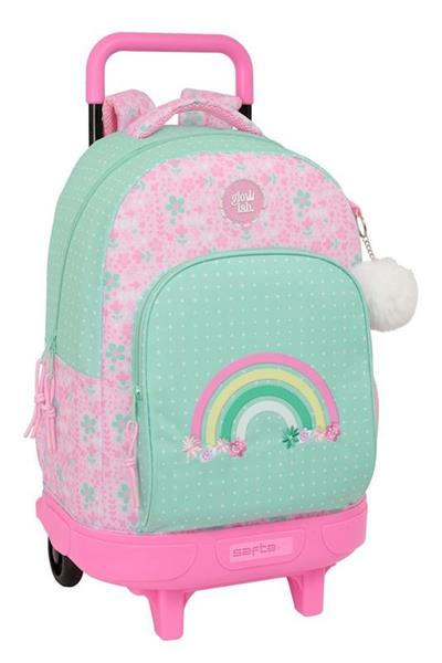 Imagen de Mochila Grande con Ruedas Compact Extraible Glowlab "Amazing" 33X45X22Cm