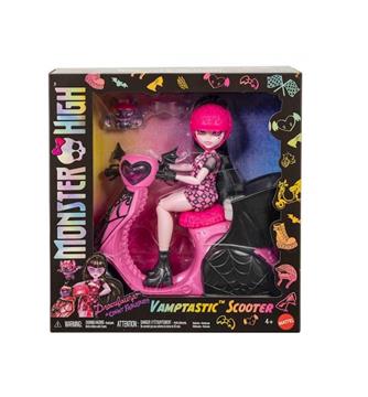 Imagen de Muñeca Monster High Draculaura y su scooter. 21,30x27,90x9,74 cm