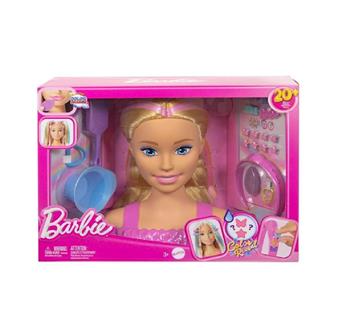 Imagen de Barbie Busto Fashionista rubia. Incluye mas de 20 accesorios.