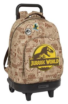Imagen de Mochila Grande Con Ruedas Compact Ext.Simple Jurassic World 33X45X22Cm