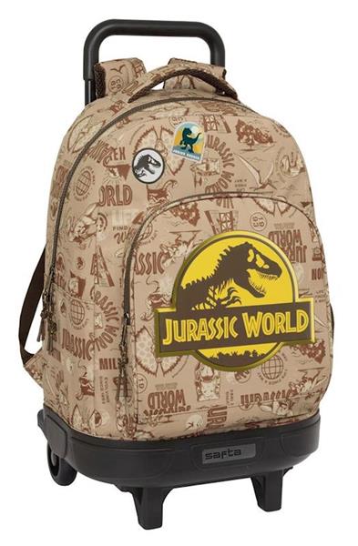 Imagen de Mochila Grande Con Ruedas Compact Ext.Simple Jurassic World 33X45X22Cm