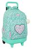 Imagen de Mochila Gde. C/Ruedas Compact Extraible Safta "Cuore" 33x45x22 Cm