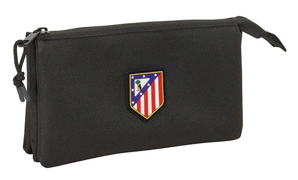 Imagen de Portatodo Triple Atco. De Madrid Teen Black 22x12x3 Cm