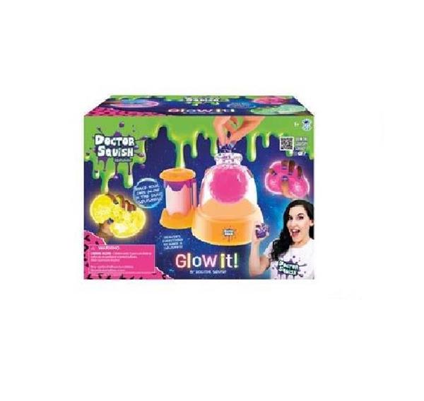 Imagen de Fabrica de bolas Squisy que brilla  Dr Squish Edicion Neon