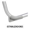 Imagen de Silla playa aluminio multiposicion azul con reposacabezas 38 cm, almohadilla, bolso lateral, asas para transportar y reposabrazos gris, 88x61x105cm (480gr)