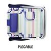 Imagen de Silla playa aluminio multiposicion rayas con reposacabezas 25 cm, con almohadilla, 80x65x45cm, 25 cm altura asiento
