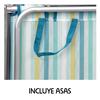 Imagen de Silla playa aluminio multiposicion rayas con reposacabezas 25 cm, almohadilla y bolso lateral, 80x65x45cm, 25 cm altura asiento.