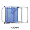 Imagen de Silla playa aluminio fija azul, con asa para transportar  87x56'50x37 cm