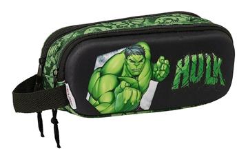 Imagen de PORTATODO DOBLE 3D HULK 21X8X6 CM