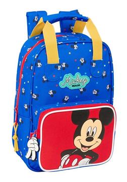 Imagen de Mochila Infantil Con Asas Adaptable A Carro Mickey Mouse "Good Day" 20X28X8Cm