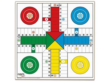Imagen de Tablero Parchis - Ajedrez Madera 33X33 cm