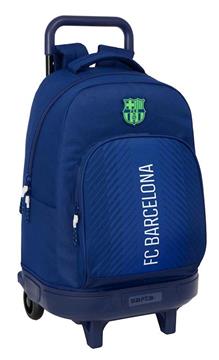 Imagen de Mochila Grande Con Ruedas Compact Extraible F.C. Barcelona Navy Blue 33X45X22Cm