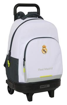 Imagen de Mochila Gde. C/Ruedas Compact Extraible Real Madrid Equip. 25/26 33x45x22 Cm