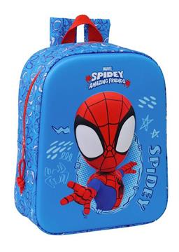 Imagen de Mochila Guarderia 3D Spidey 3D 22x27x10 Cm