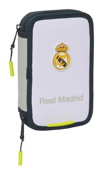 Imagen de Plumier Doble Pqño 29 Pcs Real Madrid Equip. 25/26 12,5x19,5x4 Cm